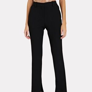 $395 A.L.C Black Carson Split-Hem Pants Size 8